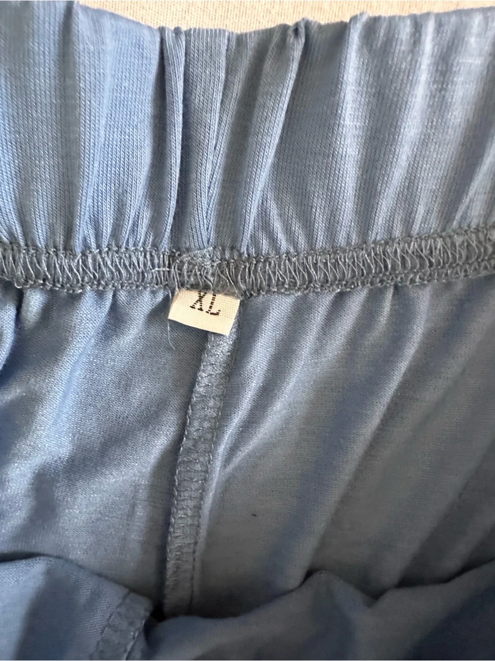 Women's Short Sleeve Pajama Set in Slate Blue XL